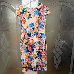 Betsey Johnson scuba floral dress size 10